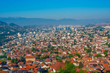 Eski Saraybosna ve Bosna-Hersek 'in Panorama manzarası