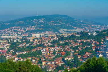 Eski Saraybosna ve Bosna-Hersek 'in Panorama manzarası