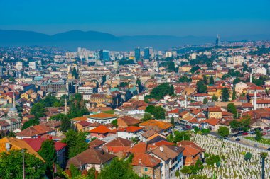 Saraybosna 'ya Sarı Kale, Bosna-Hersek' ten bakıldı