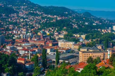 Saraybosna 'ya Sarı Kale, Bosna-Hersek' ten bakıldı