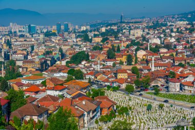 Saraybosna 'ya Sarı Kale, Bosna-Hersek' ten bakıldı