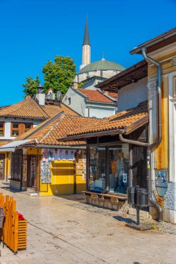 Bosna-Hersek 'in eski Saraybosna kentinde bir cadde