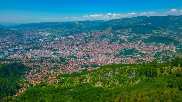 Bosna başkenti Saraybosna 'nın Panoraması