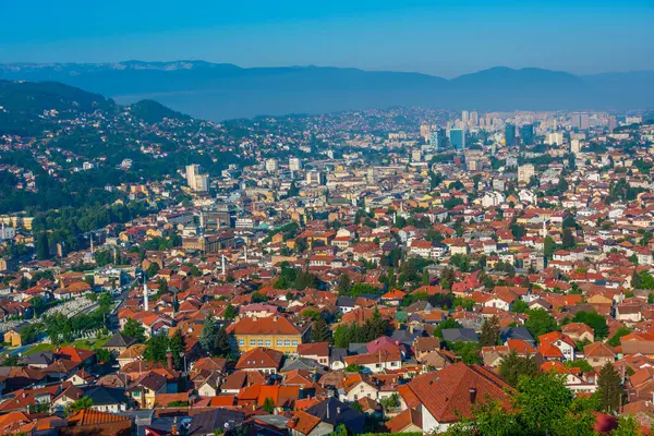 Eski Saraybosna ve Bosna-Hersek 'in Panorama manzarası