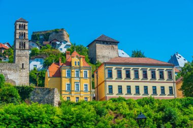 Bosna 'nın Jajce kentindeki eski evler