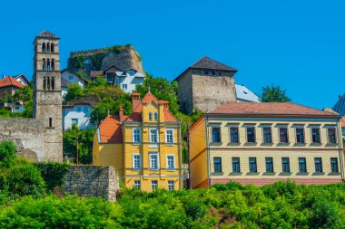 Bosna 'nın Jajce kentindeki eski evler