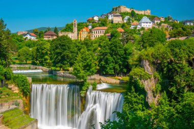 Bosna kenti Jajce 'nin Panoraması