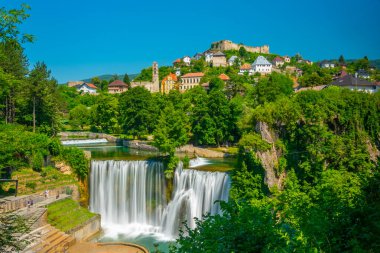 Bosna kenti Jajce 'nin Panoraması
