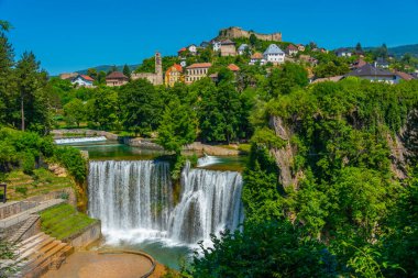Bosna kenti Jajce 'nin Panoraması