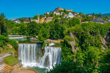 Bosna kenti Jajce 'nin Panoraması