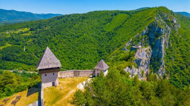 Bosna-Hersek 'teki Stari Grad Kljuc kalesi