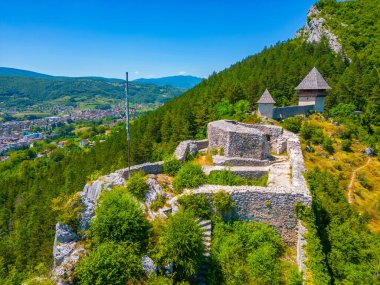 Bosna-Hersek 'teki Stari Grad Kljuc kalesi