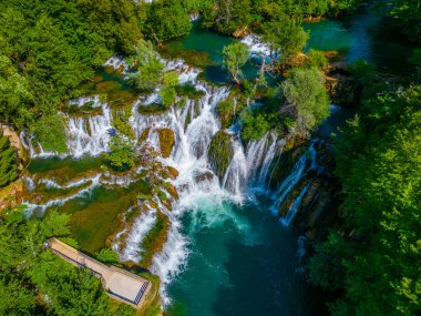 Great Una Waterfalls in Bosnia and Herzegovina clipart