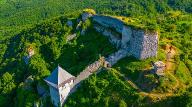 Bosna-Hersek 'in Eski Ostrovica Kenti ve Kulen Vakuf