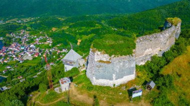 Bosna-Hersek 'in Eski Ostrovica Kenti ve Kulen Vakuf