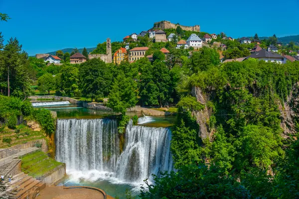 Bosna kenti Jajce 'nin Panoraması