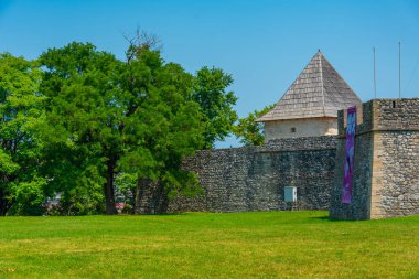Bosna-Hersek 'in Banja Luka kentindeki Kastel Kalesinin Panorama manzarası