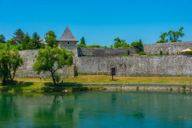 Panorama view of Kastel Fortress in Banja Luka, Bosnia and Herzegovina clipart