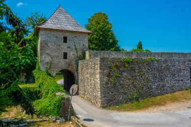 Bosna-Hersek 'in Banja Luka kentindeki Kastel Kalesinin Panorama manzarası