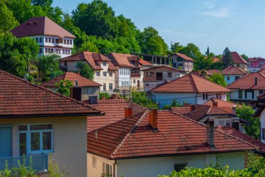 Bosna 'nın Tesanj kentinin manzarası