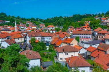 Bosna 'nın Tesanj kentinin manzarası