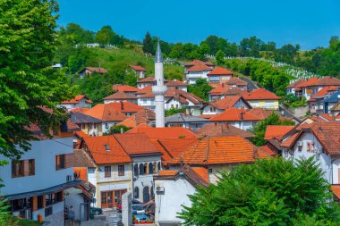 Bosna 'nın Tesanj kentinin manzarası