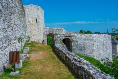 Bosna-Hersek 'teki Tesanj kalesinin manzarası
