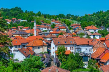 Bosna 'nın Tesanj kentinin manzarası