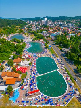 Bosna-Hersek 'in Tuzla kentinde Pannonica Tuz Gölleri