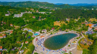 Bosna-Hersek 'in Tuzla kentinde Pannonica Tuz Gölleri