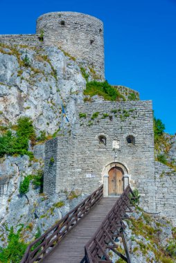 Bosna-Hersek 'teki Srebrenik Kalesinin Panorama manzarası