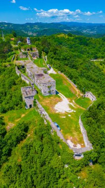 Bosna-Hersek 'teki Zvornik kalesinin manzarası