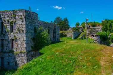 Bosna-Hersek 'teki Zvornik kalesinin manzarası