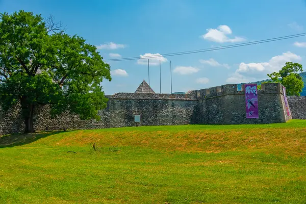 Bosna-Hersek 'in Banja Luka kentindeki Kastel Kalesinin Panorama manzarası