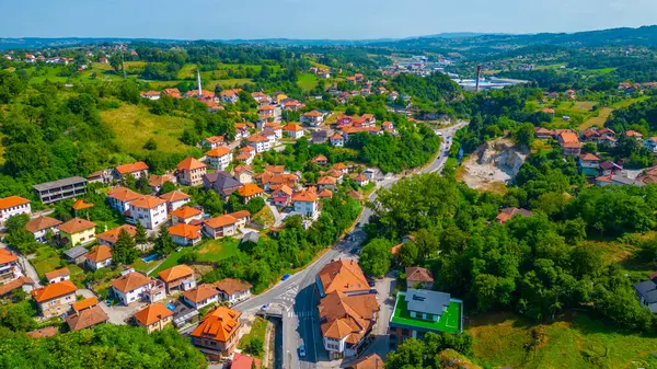 Bosna 'nın Tesanj kentinin manzarası