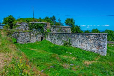 Bosna-Hersek 'teki Zvornik kalesinin manzarası