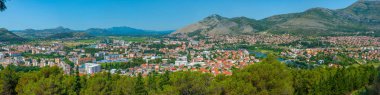 Bosna kenti Trebinje 'nin Panorama manzarası