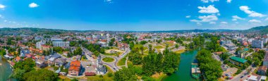 Panorama view of the city center of Banja Luka, Bosnia and Herzegovina clipart