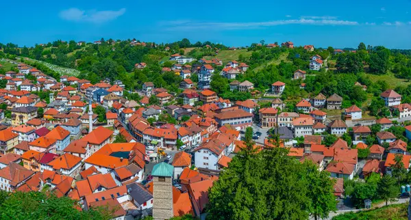 Bosna 'nın Tesanj kentinin manzarası