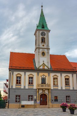 Hırvat kenti Varazdin 'deki Kral Tomislav Meydanı