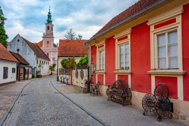 Hırvat kenti Varazdin 'de bir yaz akşamı