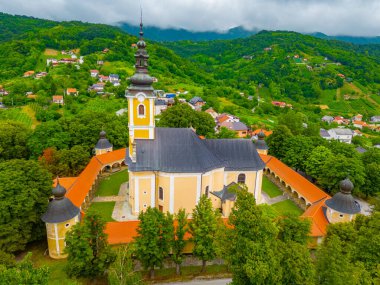 Hırvatistan 'ın Krapina kentindeki Meryem Ana Kilisesi