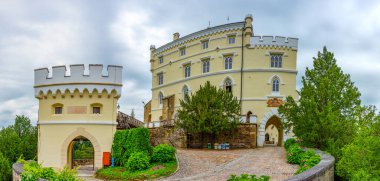 Hırvatistan 'daki Trakoscan kalesinin manzarası