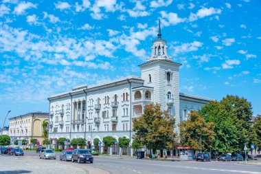 Telavi, Georgia 'nın merkezindeki tarihi bina.