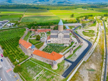 Georgia Alaetti Manastırı 'nda yaz günü.