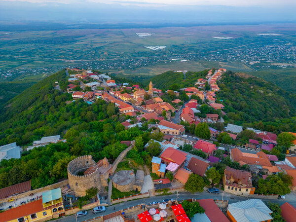 Панорама города Синьяги в Грузии