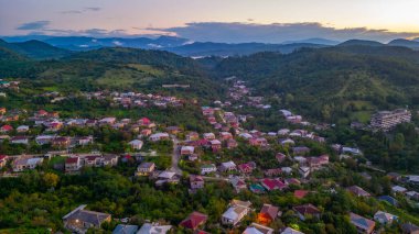 Kutaisi, Georgia 'nın gündoğumu manzarası