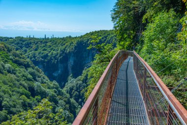 Georgia 'daki Okatse Kanyonu' nda turist geçidini askıya alın.