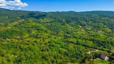 Gürcistan 'da Kutaisi çevresindeki doğal manzara