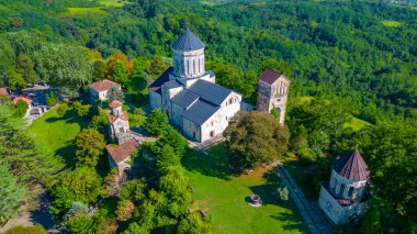 Summer day at Martvili Monastery in Georgia clipart